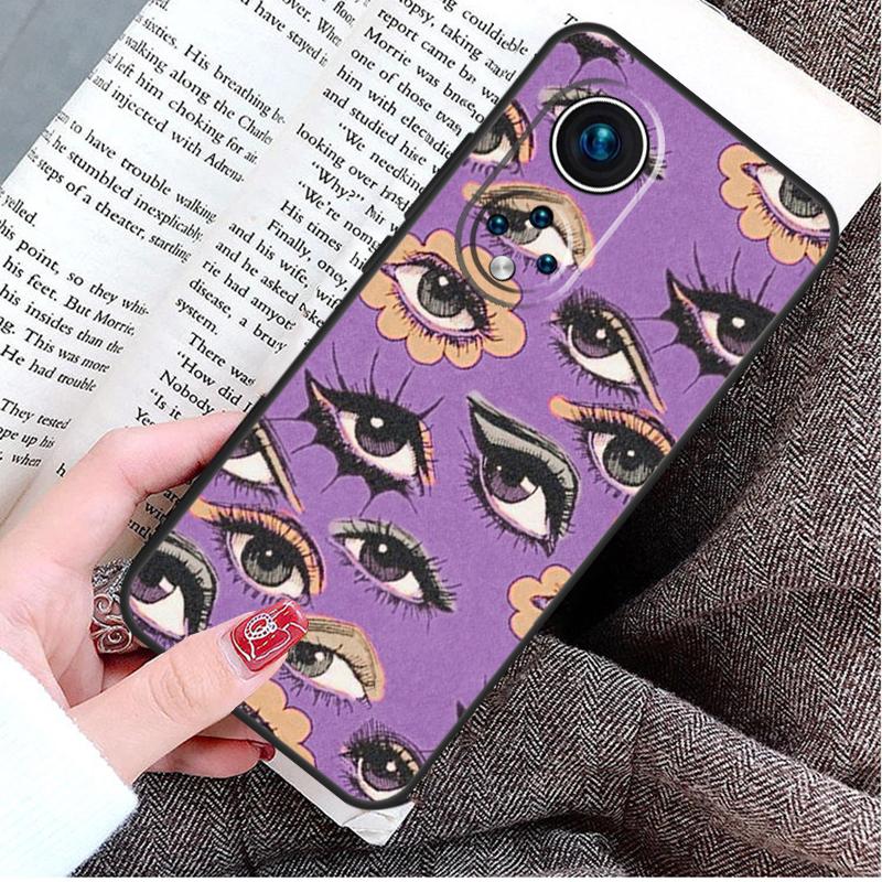 Eye Illustration Case For Honor 90 Lite 70 50 Magic 6 5 Pro Honor X8a X9a X6a X7a X8 X9 X8b X9b Back Cover
