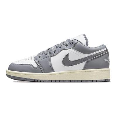 Air 1 Skórzane Niskie Wygodne Sportowe Minimalistyczne Niskie Buty do Koszykówki Unisex Trampki Szare 563460-065