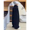 Plus Size Women's Black Floor-Length Straight Jeans with Pockets - Slimming, Loose Fit, Versatile American Streetwear