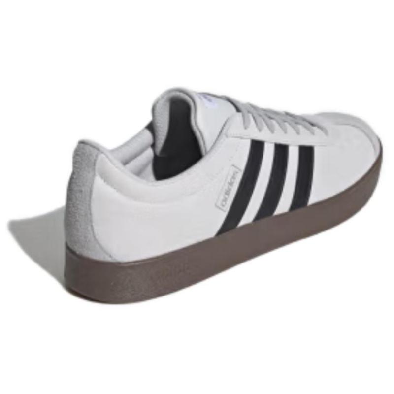 Adidas VL COURT 2.0 Low Top Skateboard Shoes Unisex Gray Black Silver Sneakers JR2560
