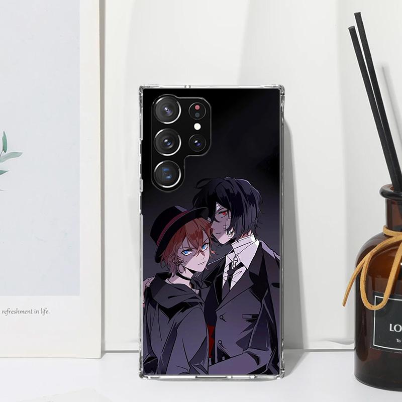 Bungo Stray Dogs Double Black Phone Case For Samsung Galaxy S26 S25 Edge S24 FE S23 S22 Ultra S21 Plus S20 + Art Fundas Back Cov