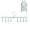 Foldable Sock Dryer Rack with Multiple Clips for Home Use Balcony Hanging Baby Underwear and Socks Organizer Clothes Drying Hanger