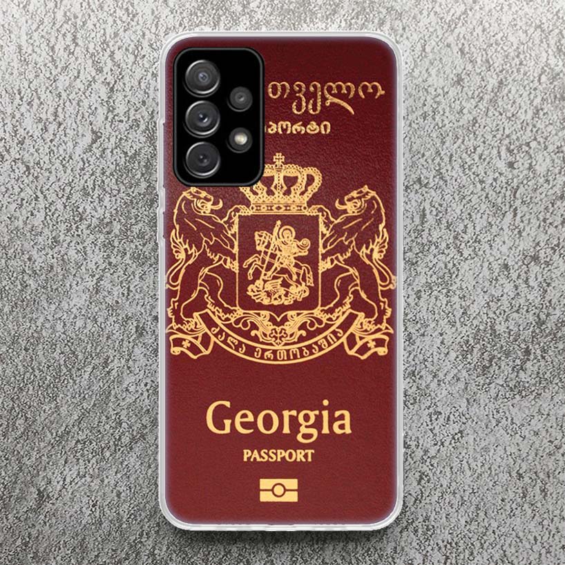 Georgia Flag Phone Case For Samsung Galaxy A52 A42 A32 A22 A12 A02S A51 A50 A71 A70 A41 A31 A21S A30S A20S A40 A30 A20E A10