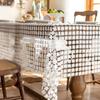 Edelweiss Hollow Out Tablecloth Rectangle Coffee Table Cloth Embroidery Flower Table Cover Hotel Wedding Party Decor Tablecloth