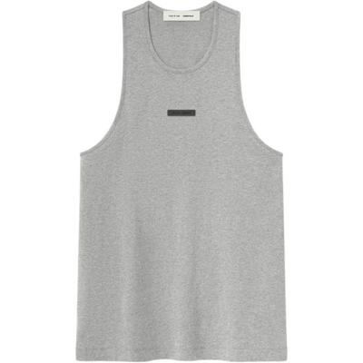 Basic Tank Concrete Heather Unisex Oberteile Grau 125SP254235F