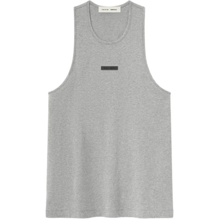 

Fear of God Essentials Essential Tank Concrete Heather Unisex Tops Grey 125SP254235F S