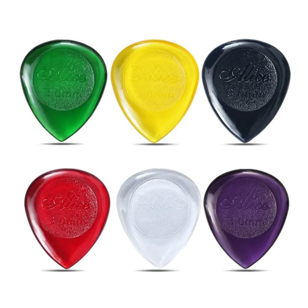 6Pcs Stubby Guitar Picks ABS Plectrums Large Stubbies Big Thickness 1mm 2mm 3mm Guitar Pick Guitar Accessories