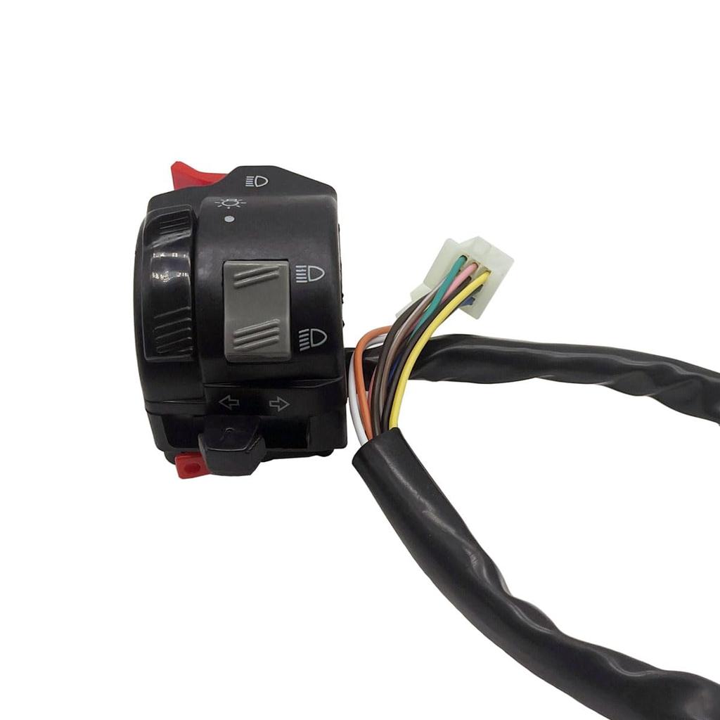 HANSWD 7/8'' 22mm Motorcycle ATV Handlebar Control Switch Headlight Fog Lamp Turn Signal Horn