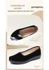 Women's Black Old Beijing Soft Sole Cloth Shoes - Flat, Non-slip, Shallow Mouth, Ideal for Work and Dance