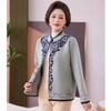 Middle-aged and elderly femininity sweater spring and autumn sweater grandma outfit mother spring knitted jacket new top