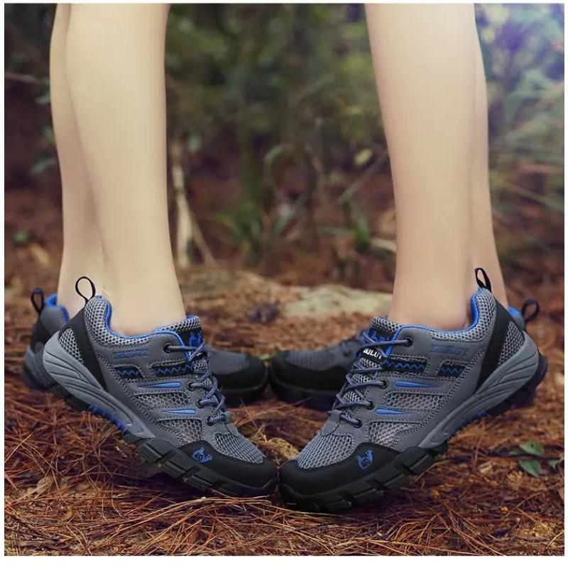 Męskie Buty Turystyczne Outdoor Oddychająca Siatka Antypoślizgowa Podeszwa Lekkie Trampki Trekkingowe