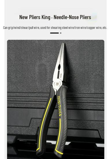 King Multifunctional Pliers: 6-inch & 8-inch Industrial Grade Needle-Nose and Diagonal Wire Cutters for Electricians