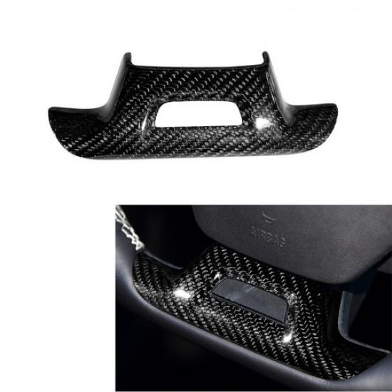 Carbon Fiber Look Steering Wheel Lower Cover Trim For Chevrolet Camaro 2016-