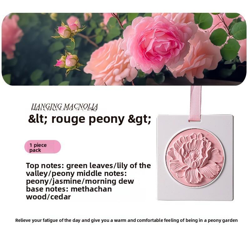 

Wardrobe Aromatherapy Tablets, Gypsum Tablets, Long-lasting Indoor Fragrance Diffuser for Home Use, Odor Removal, Clothing Fragrance Pendants Rouge Peony