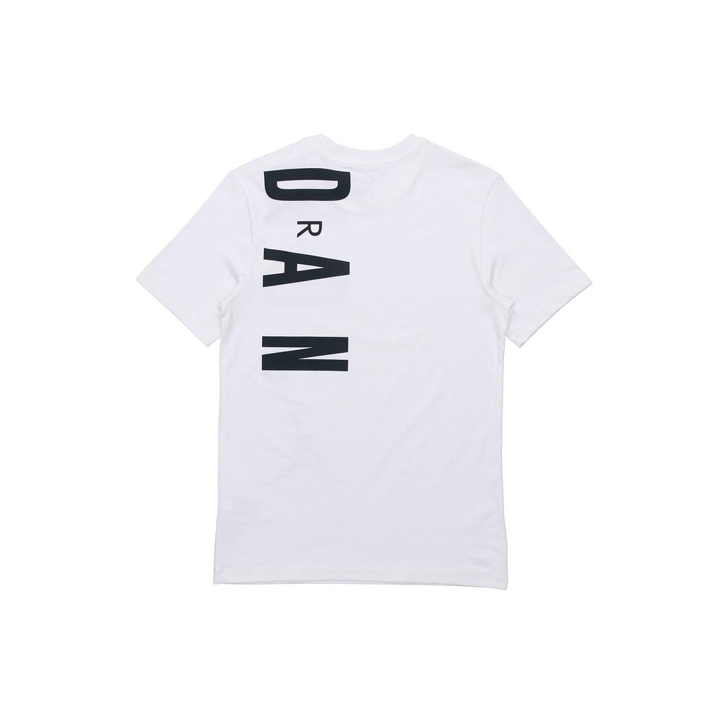 Jordan Alphabet Logo Print Sport Crew Neck Short Sleeve T-Shirt Men Tops White CZ8403-100