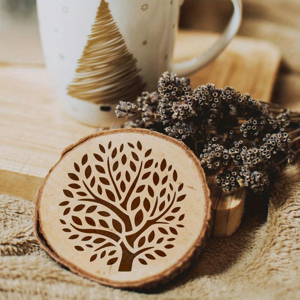 36 ks Opakovaně použitelných šablon pro malování stromů Kulatá šablona Strom života pro dřevo Zeď Plátno Podlaha Scrapbook Látka Domácí dekorace Umělecké potřeby