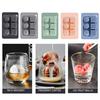 Whiskey Ice Cube Tray Silicone Ice Mold for Large Ice Balls Cubes Flexible Easy Release BPA-Free Dishwasher Safe Ice Cube Maker