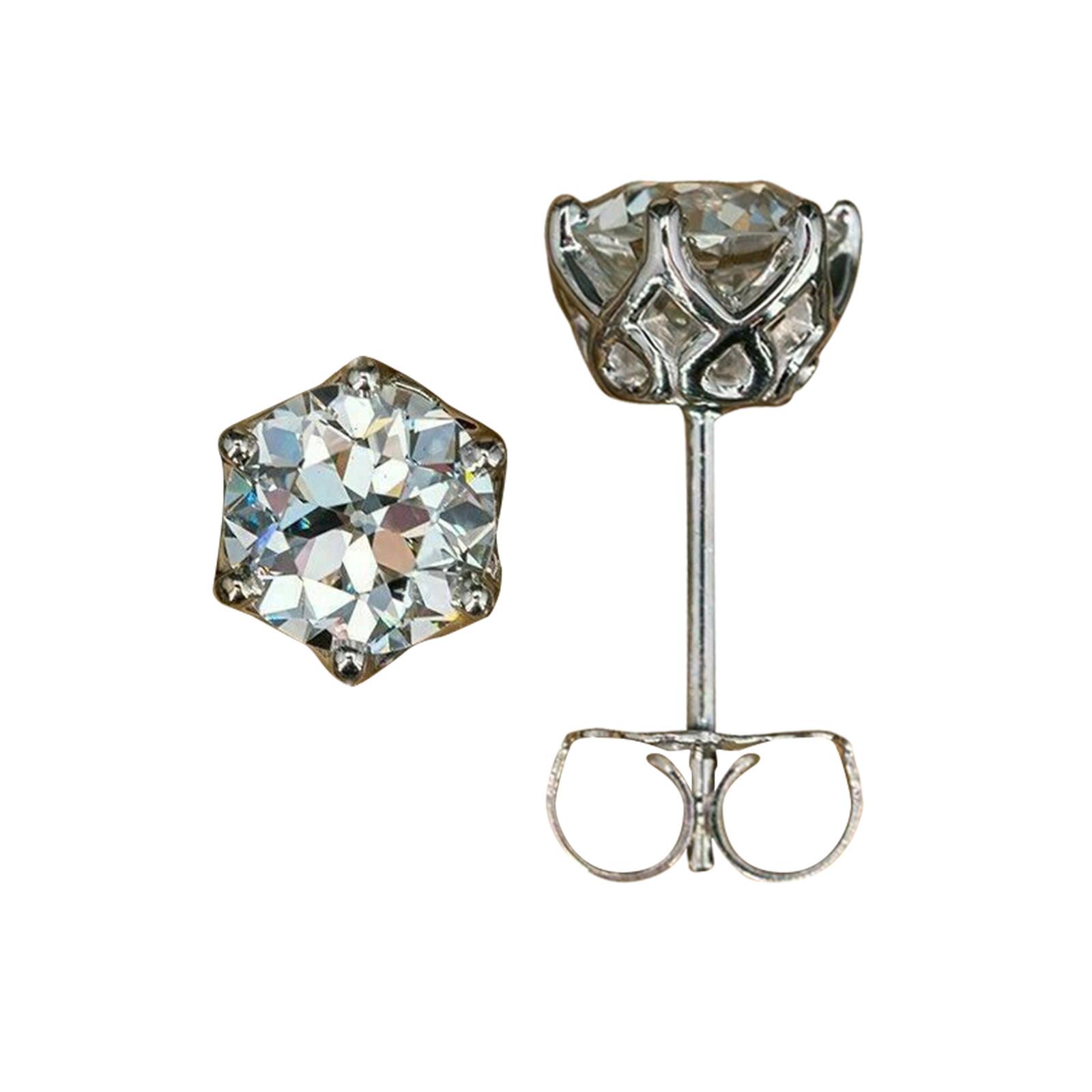 

Модные серьги Японские и корейские классические шесть Одиночные серьги с бриллиантами и цирконами Женские серьги