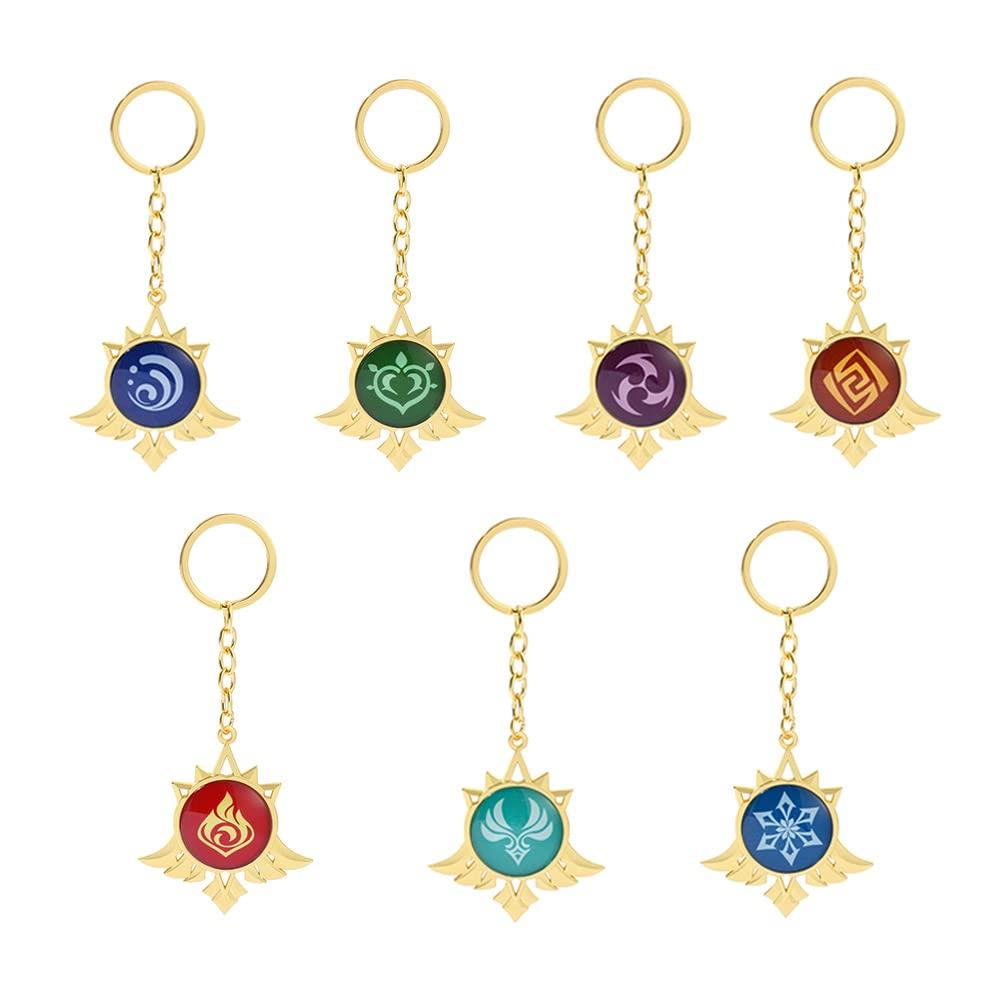 Mondo Ice Element Eye of God Merchandise Keychain Pendant Small Pendant for Car Keys Bag Decoration Birthday Gift School Festival Anime Accessories