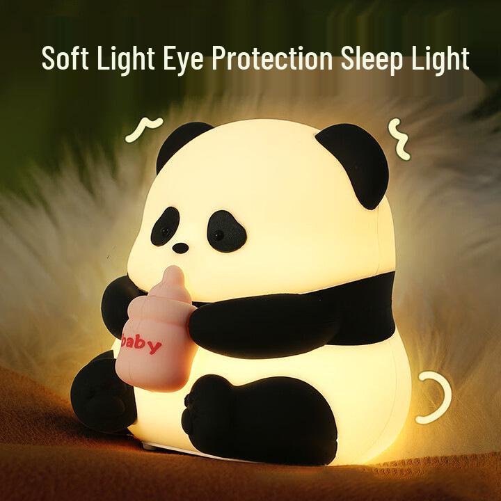 Pat Pat Silicone Pear Night Light - Cute Eye Protection Sleep Companion for Girls