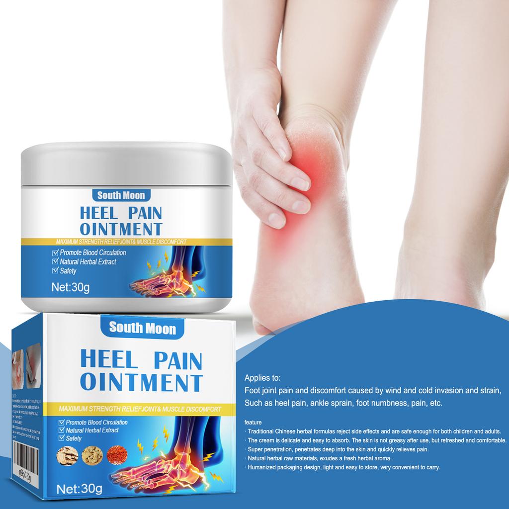 South Moon Heel Care Cream for Cracked Heels, Joints, Toes, Moisturizing Skin Softener & Massage Balm