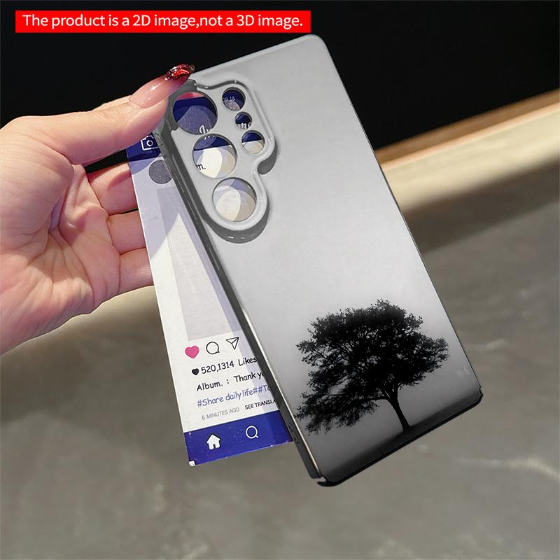 2DFlat Samsung Phone Case Solitary Tree In Misty Silence Applicable To Galaxy S22 S23 S24 S25ULTRA S26 A12 A13 A14 A15 A16