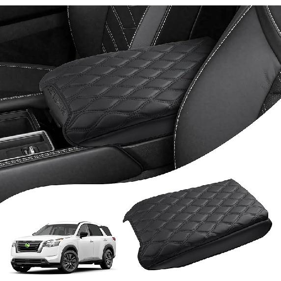 Autorder Center Console Cover For -2025 2026 Dodge Ram 1500/2500/3500 Accessories Armrest Cushion Cover Nappa Leather Middle Console Covers Console