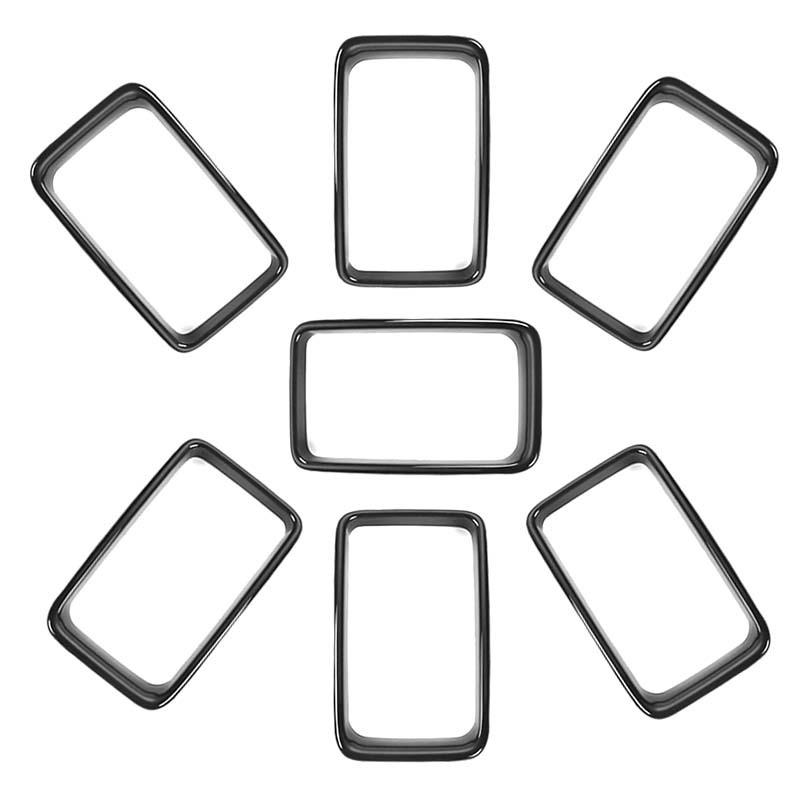 

Автомобильная решетка капота двигателя декоративные наклейки для Jeep Grand Cherokee 2017-2020 ABS внешние аксессуары для автомобиля чёрный