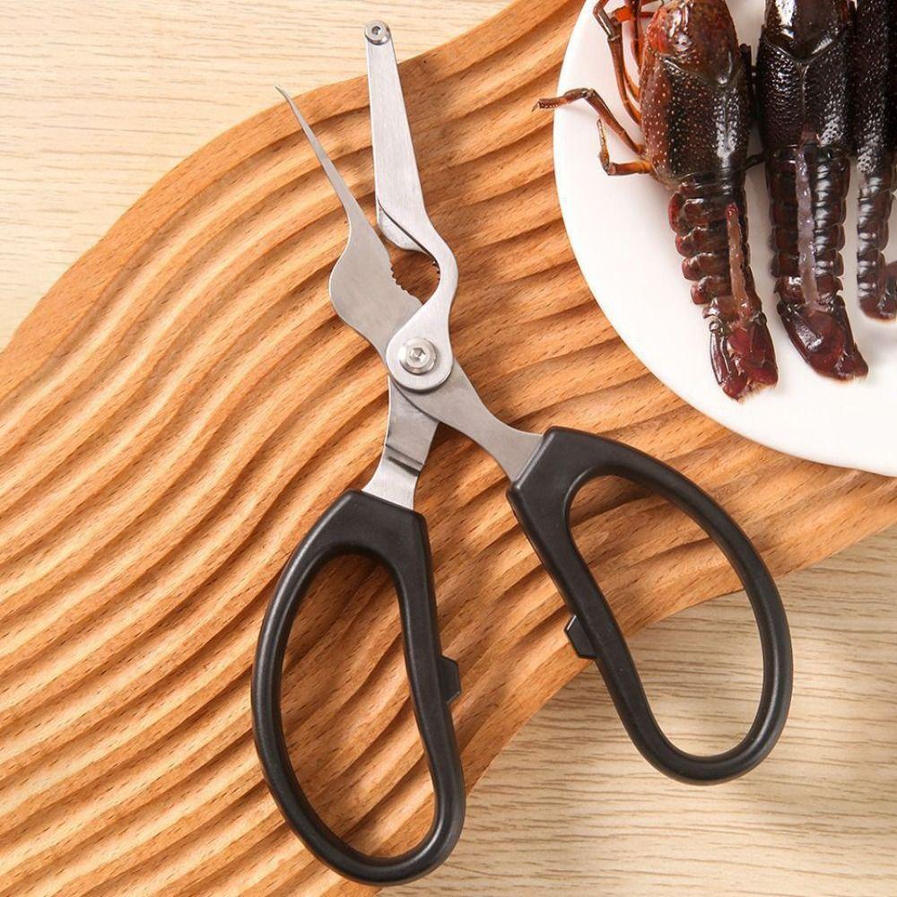 Professional Lobster Scissor Stainless Steel Shrimp Peeler Kitchen Gadget Crayfish Scissor Home