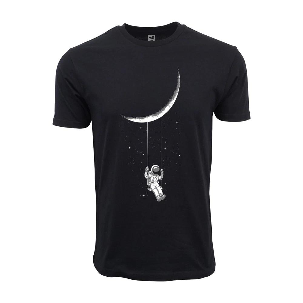 Astronaut On Moon Swing Graphic T Shirt S