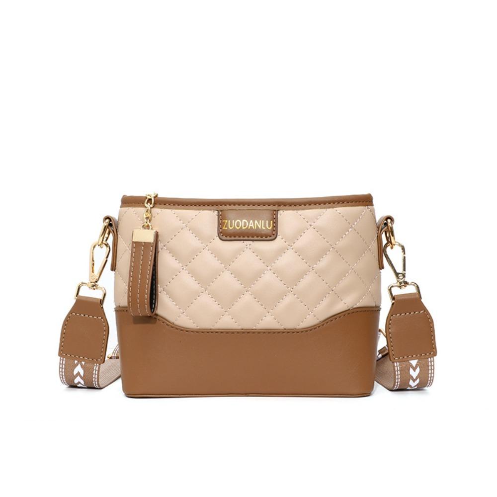 Lattice Rhombic Lattice Shoulder Bag Letter Underarm Bag Cute Crossbody Bag  Girls