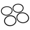 Authentic 4Pcs For Nissan X-Trail 14-19 Car Carbon Fiber Decorative Circle Ring Cover Trims Decoration Accessories
