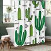 Plant Cactus Bathroom  Shower Curtain Dwarf Waterproof Fabric Bathroom Curtain With 12 Hooks Sunflower Home Deco Free Ship