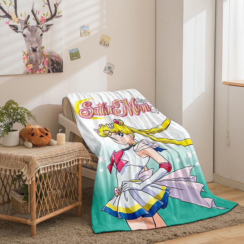 Cartoon Beautiful Girl Series Double-Sided Flannel 3D Digital Printing Blanket Blanket