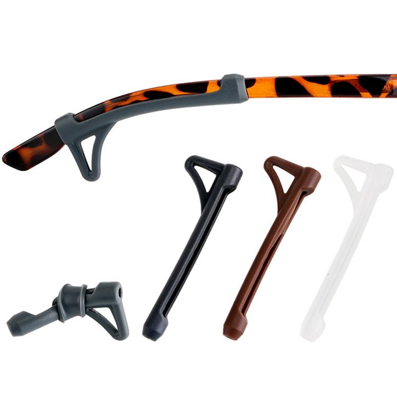 5Pcs Glasses Anti-Slip Silicone Sleeve Eye Frame Leg Drag Fixed Ear Hook Bracket Anti-Drop Artifact Glasses Accessories