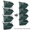 Pack Of 4 Wall Mounted Outdoor Vertical Planter Space Saving Design For Small Gardens And Patios