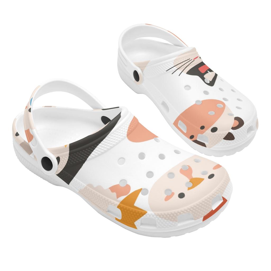 Color Print EVA Garden Clogs Unisex Breathable Slip On Flexible Garden Shoes Beach Pool Bathroom Home Home Slippers Casual Walking