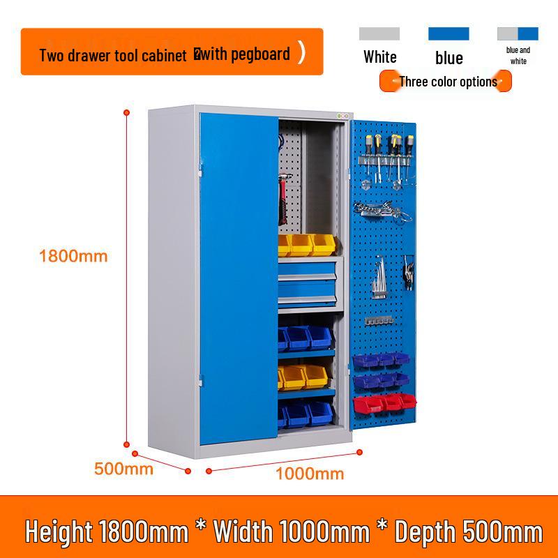 Heavy Duty Double Door Tool Storage Cabinet for Auto Repair Shop
