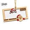 Wooden Christmas Tree Decor Money Holders for Cash, Holiday Cash Gift Unique Tag Holder Hanging Ornaments Xmas Tree, Home Party Supplies Favor Pendant