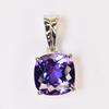 Natural Purple Tanzanite 925 Sterling Silver Certified Pendant Gemstone 21 Ct