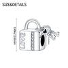 Charms Original Copper Plated Love Heart Lock Pendant Beads Fit Bracelet Diy Fine Gift Women Delicate Jewelry
