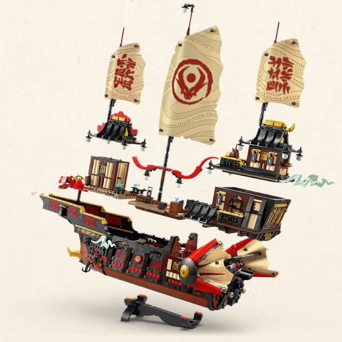 LEGO NINJAGO 71848 Le Temple Bounty - Jeu de construction pour garçon dès 14 ans - Bateau