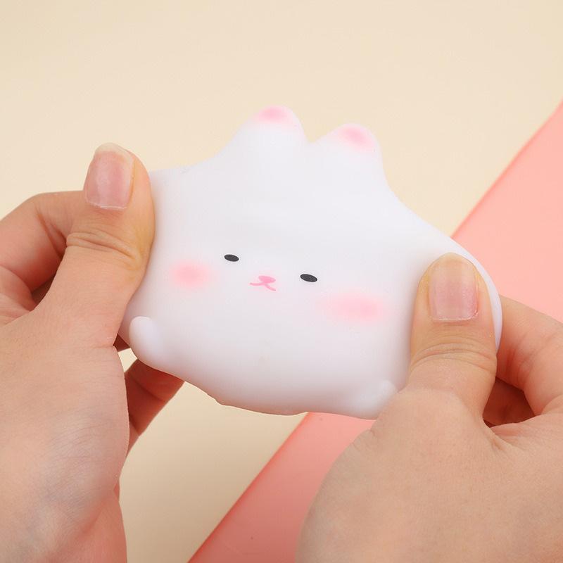 Süßes laufendes Kaninchen Dekompressions-Squishy-Spielzeug Tiere Anti-Stress Langsam aufsteigendes Sensorisches Fidget Knetspielzeug für Kinder Partygeschenke