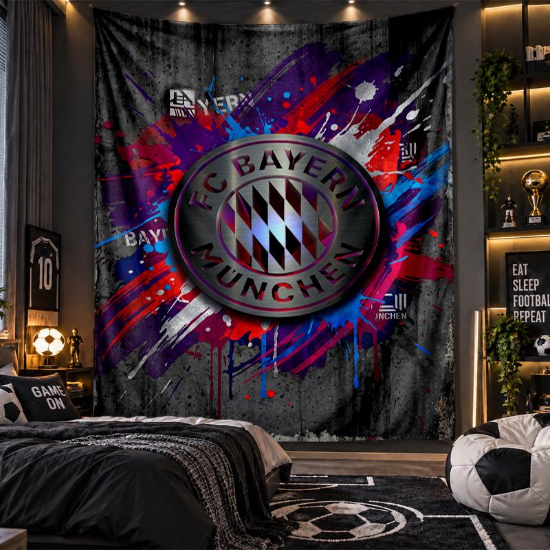 Arazzo da Appendere alla Parete Tessuto con Stampa del Bayern Monaco per Soggiorno Camera da Letto Decorazione per la Casa