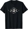 Moon Phase Lunar Cycle Moonchild Botanical Flowers Crescent TShirt Unisex T-Shirt