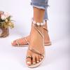 Elegant Women's Flat Sandals Open Toe Woman Slippers Non Slip Shoes Outdoor Beach Slides Women Sandals Summer 2025 Size 43