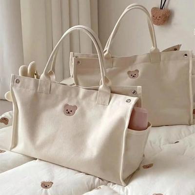 Mummy Bag Large Capacity Outgoing Lightweight Handheld Shoulder Bag Fashionable Multifunctional Canvas Mother Baby Bag