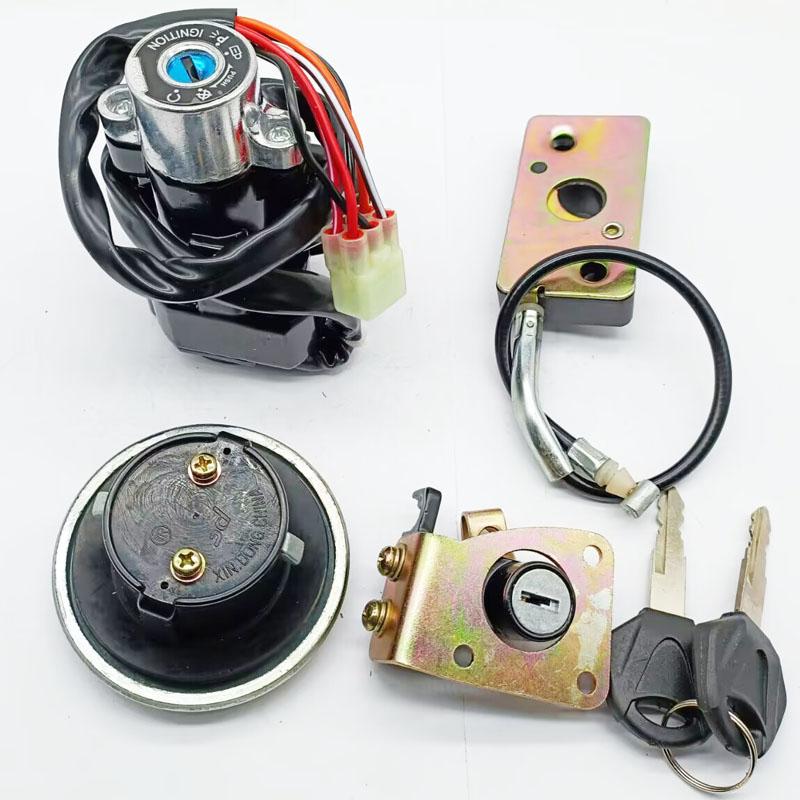 Ignition Switch Lock Gas Cap Set Lock Key For Suzuki GZ125 1998/1999/2000/2001/2002/2003/GZ250 1999/2000/2001/2002/2003-2011