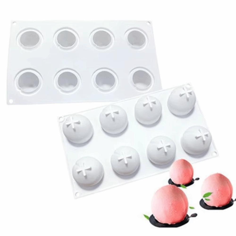 Silicone Pear Peach Cake Mold Non-toxic Mousse Cake Molds Jelly Pudding Mold  Household