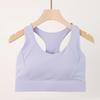 Shockproof High-Strength Sports Bra with Fixed Cups - Thin, Beautiful Back Design for Summer
